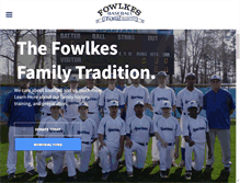 Tablet Screenshot of fowlkesbaseball.com